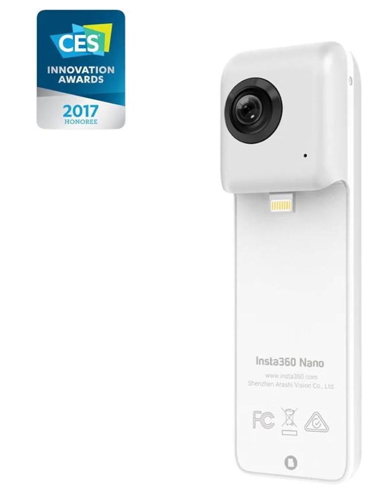 Insta360 Nano 360 Degree Dual Lens VR Digital Camera for iPhone - White_thumbnail_2