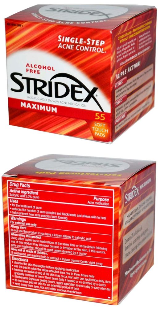 Stridex Medicated Pads Max Strength 55-Counts